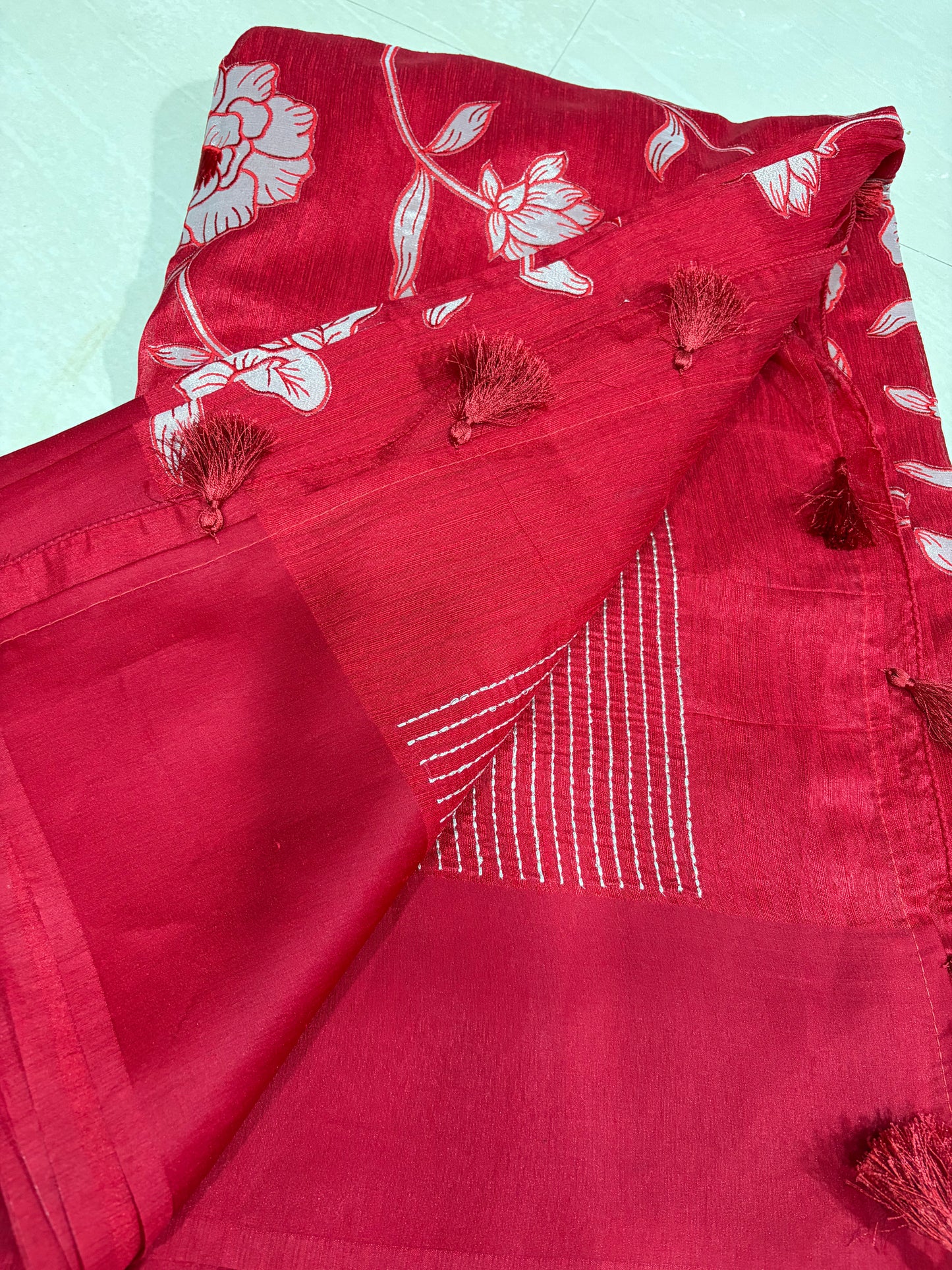 #designersaree #computerwork #aplicwork saree #purejute