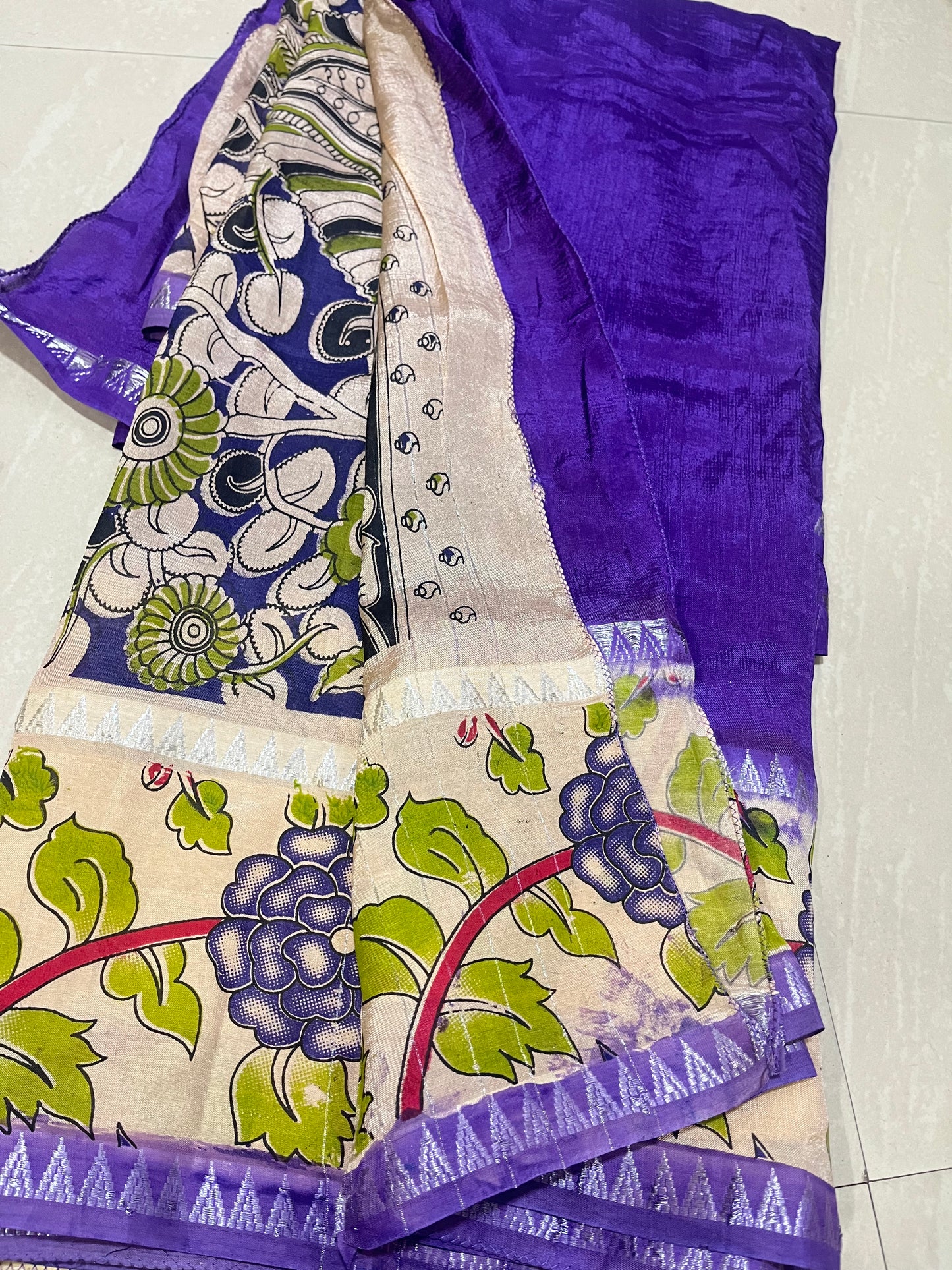 #mangalgirisaree #kalamkariblouse