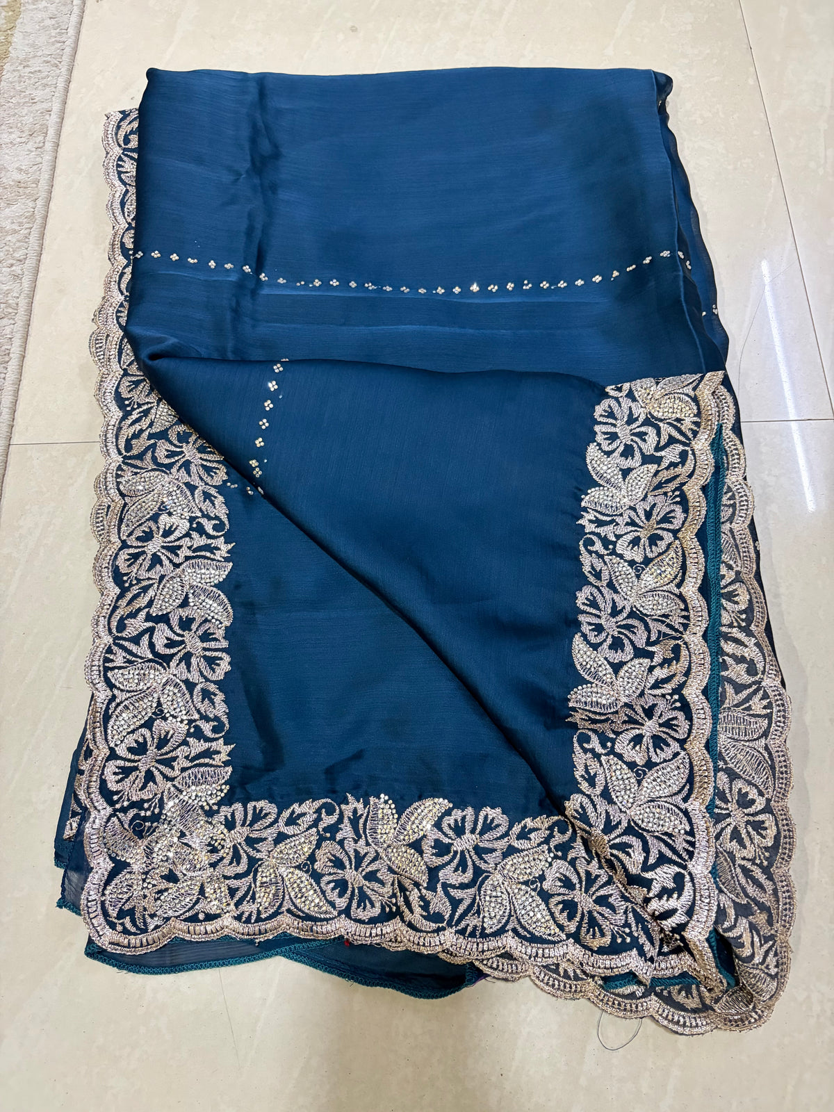 Space silk saree