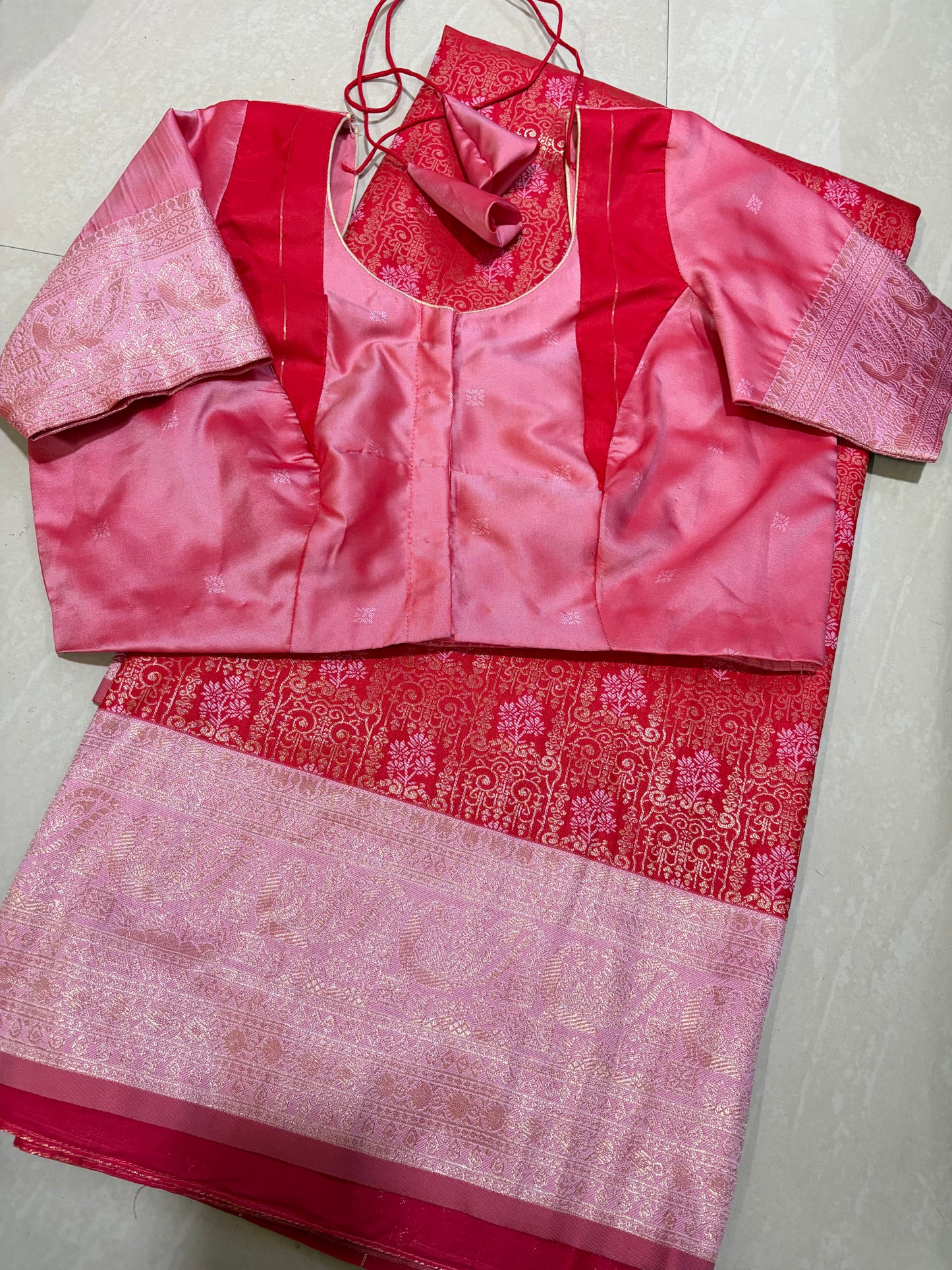 #softsilkpattu #redcolour #pattern louse