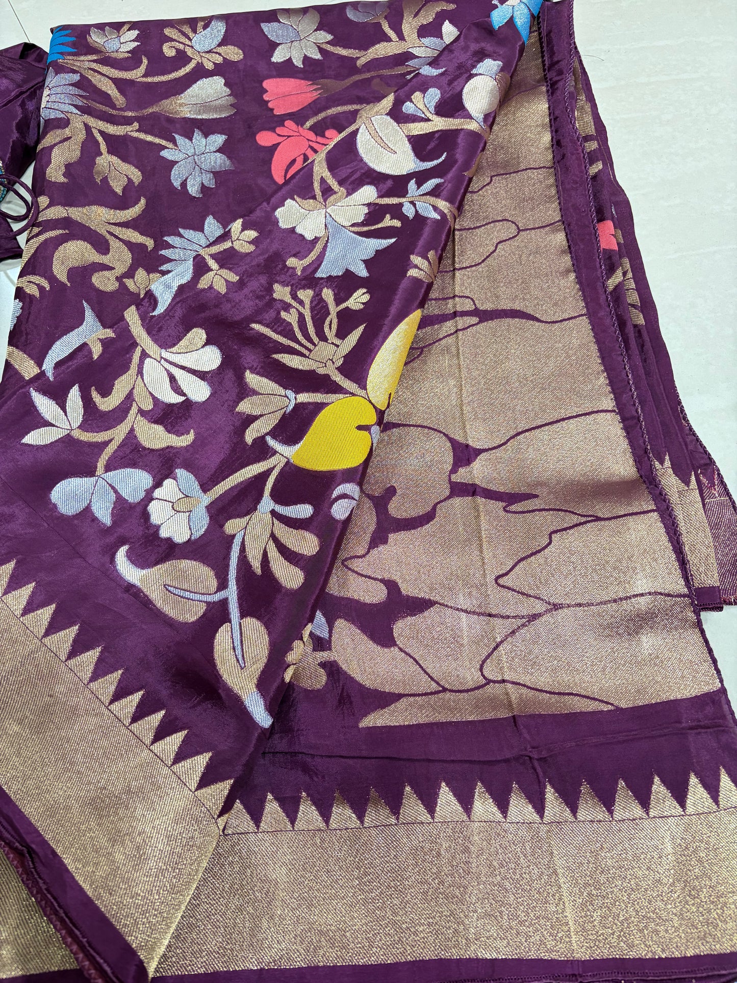 #banarassaree #mushroosilksaree