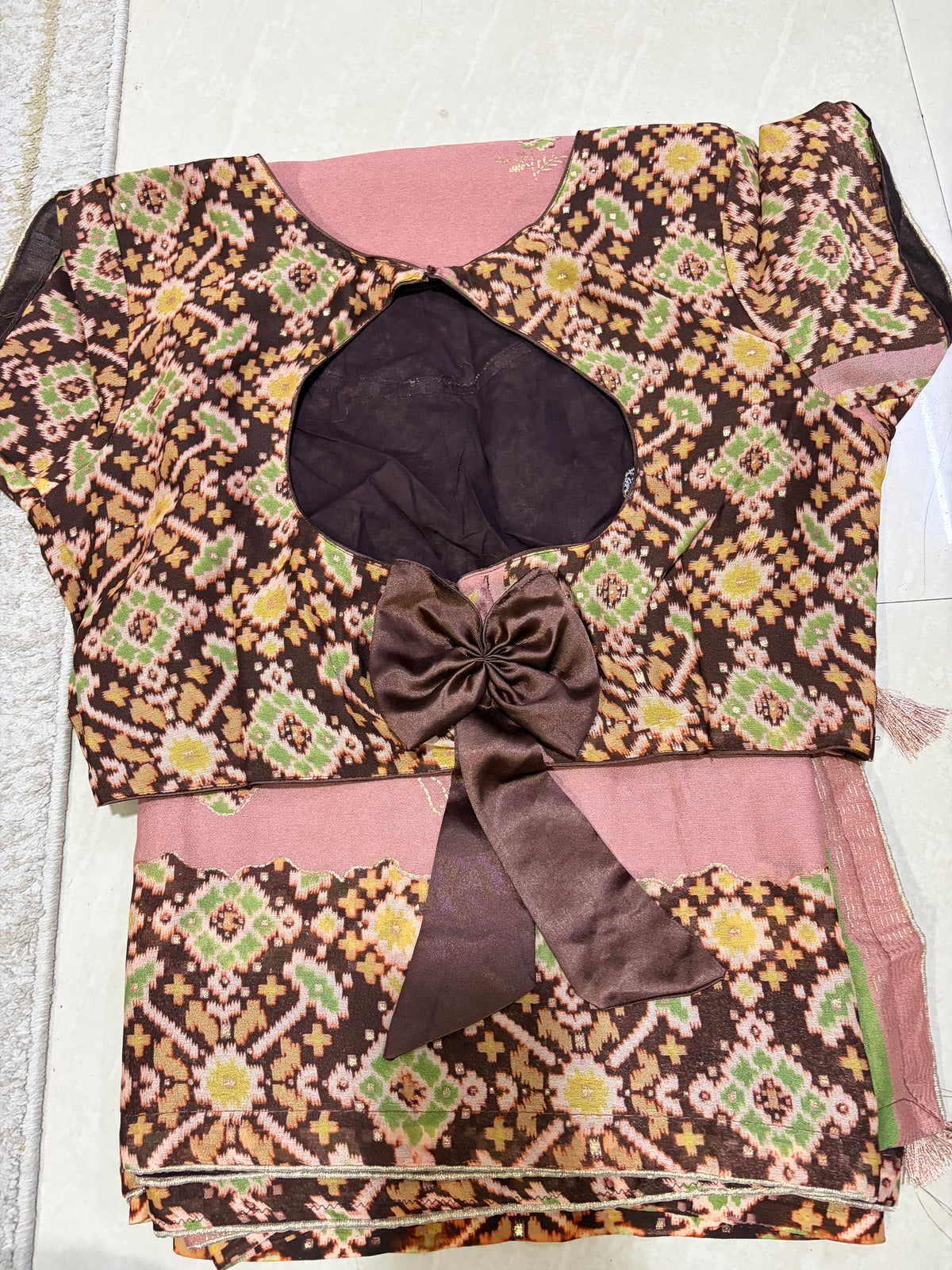 Silk Georgette saree with Patola blouse