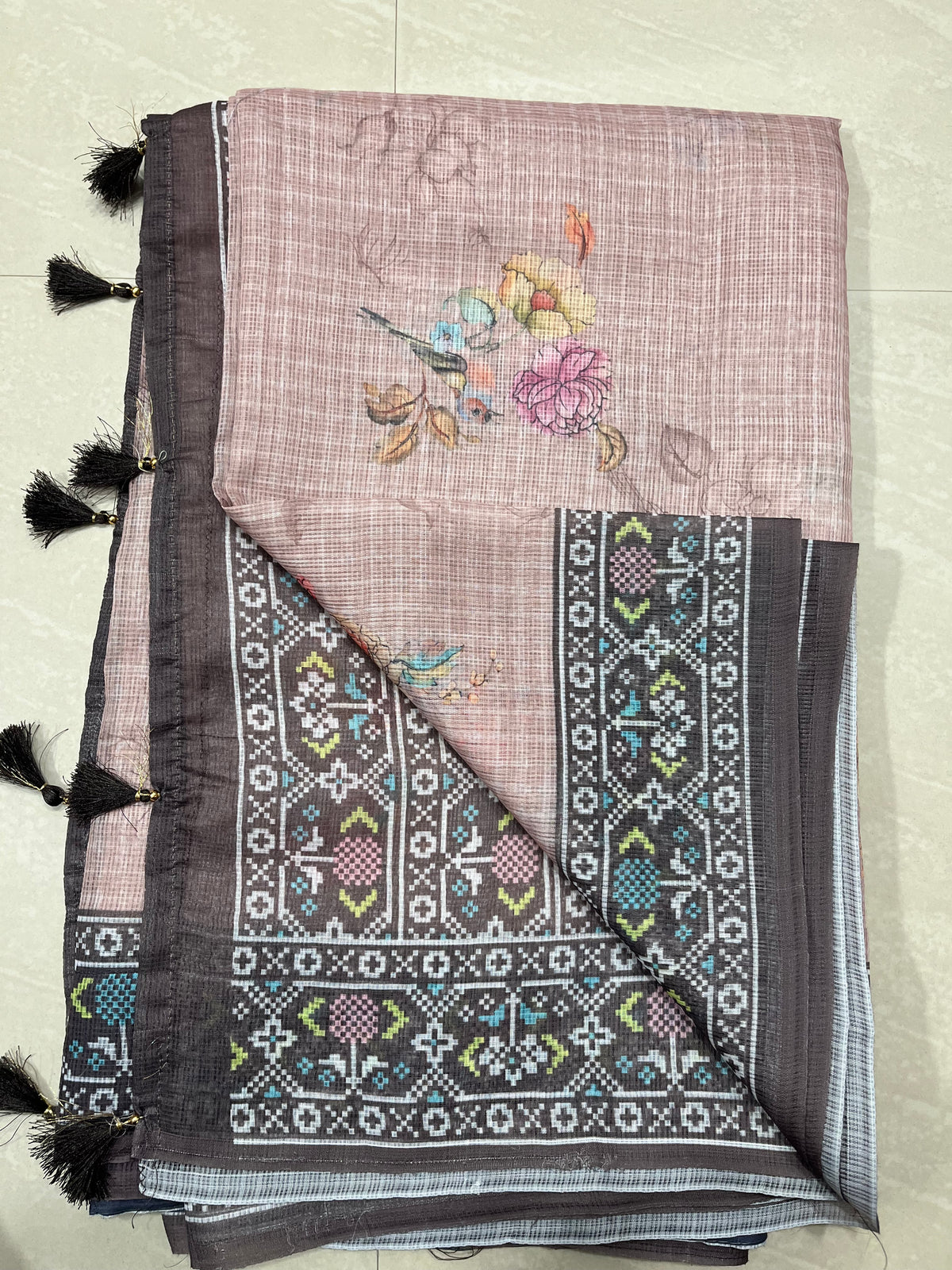 Kota sare with beautiful neck degin