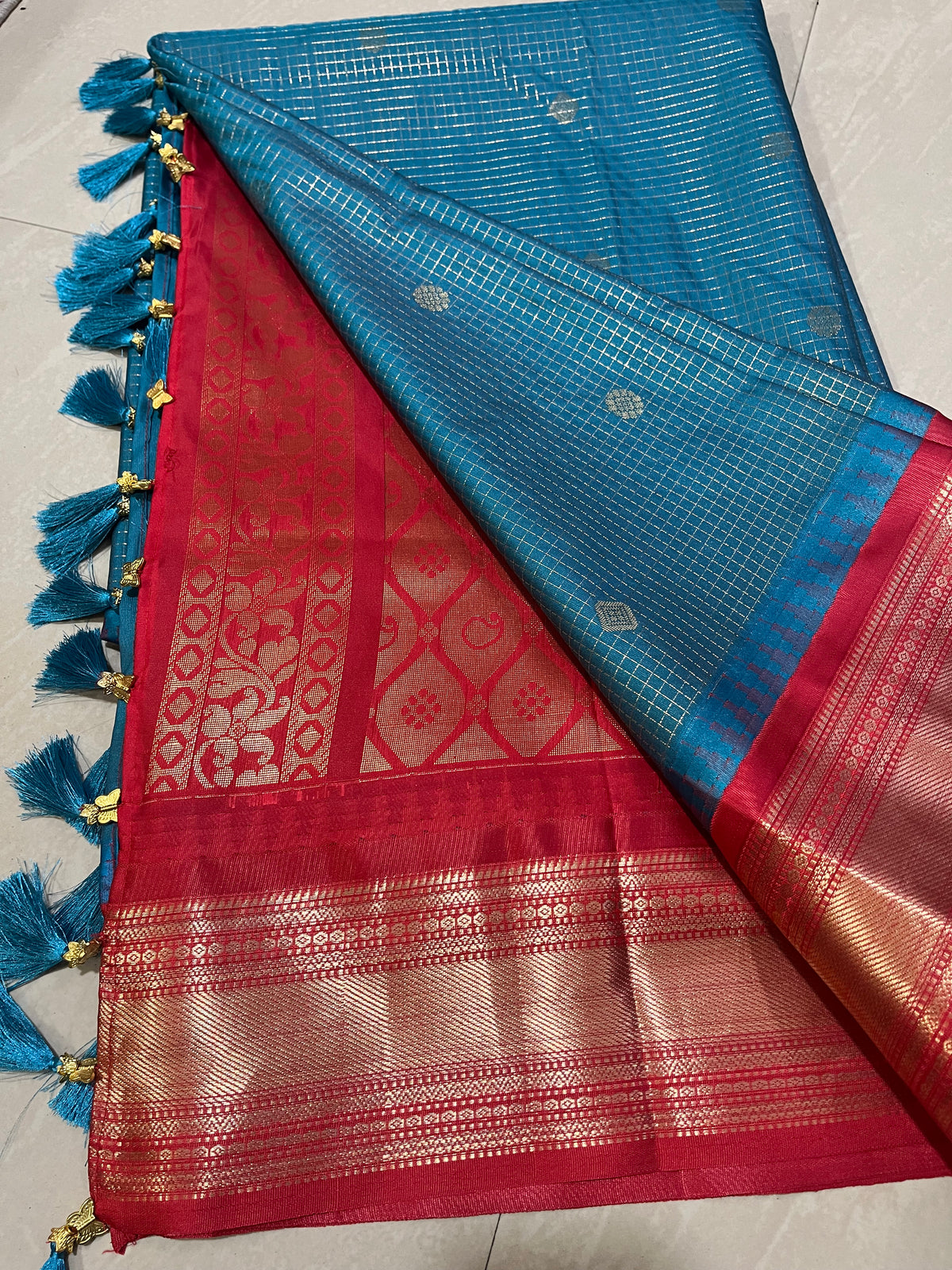 Gadwalpattusaree #maggamblouse