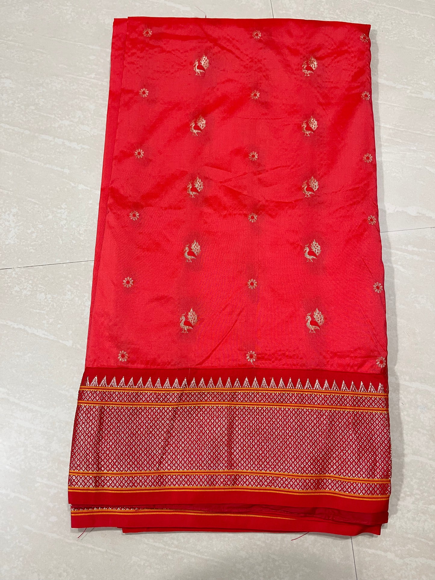 Narayanpet sari semi pattu- ready to wear saree
