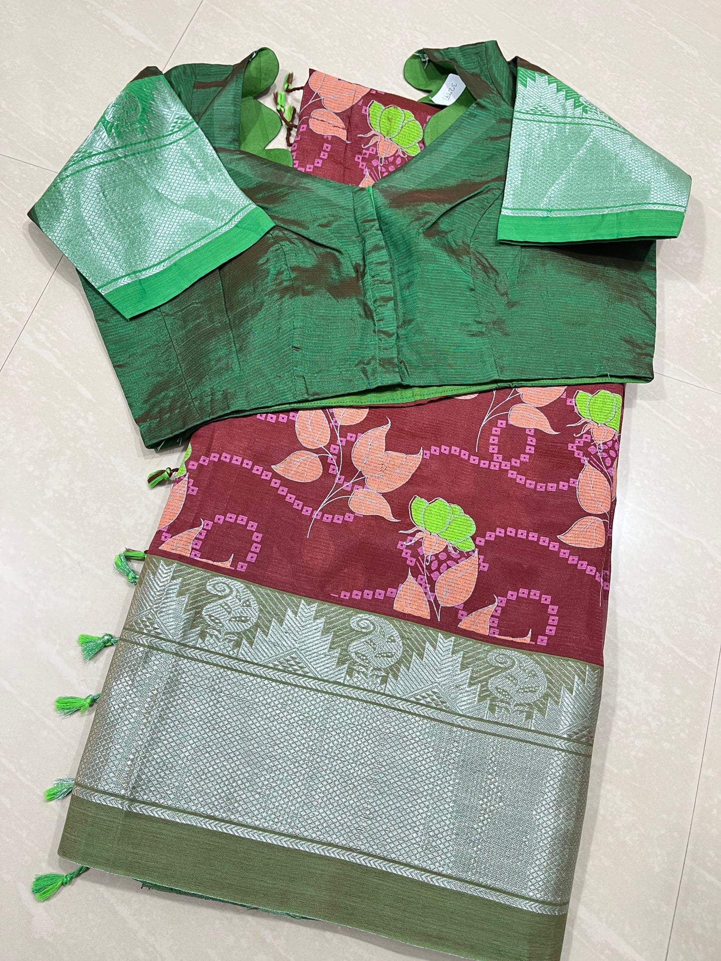 Mangalgiri saree -pattu - ready to wear saree