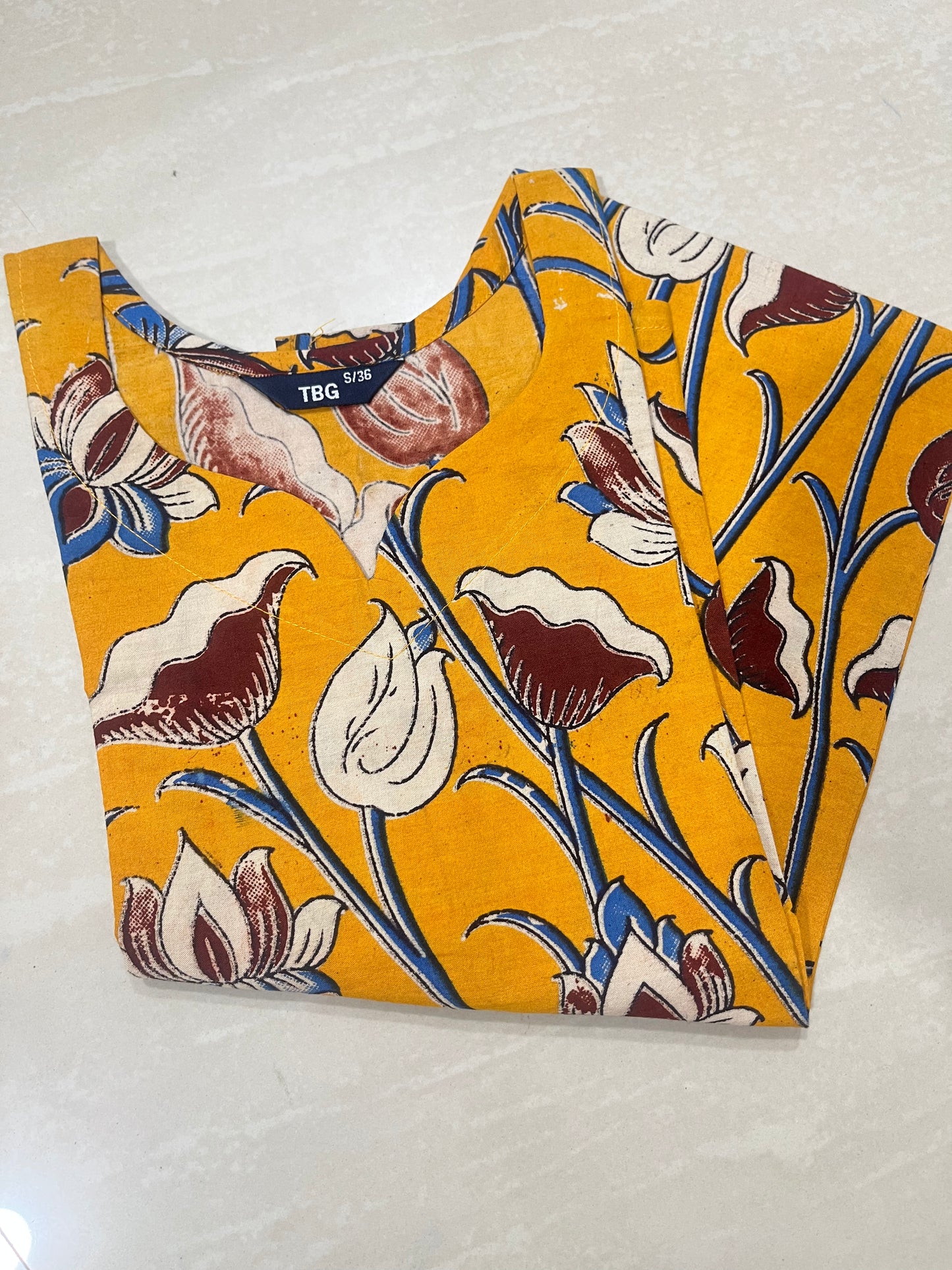 Kalamkari kurti block print D10