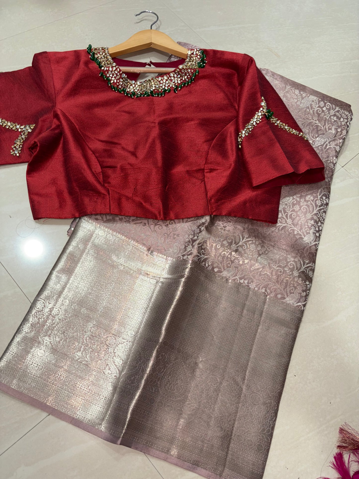 #purekanchi pattu saree #maggamblouse designer #