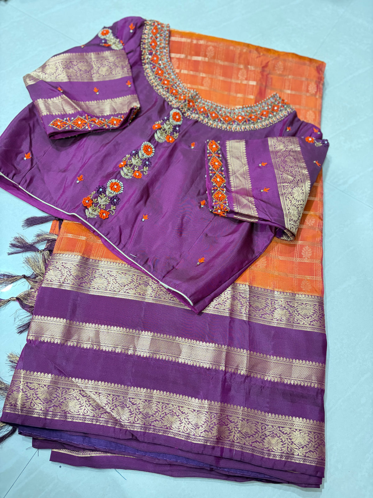 #purekanchipattusaree #designermaggam blouse