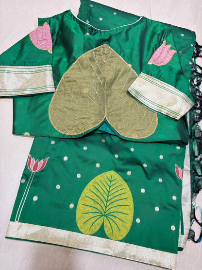 #softpattu saree #maggamblouse