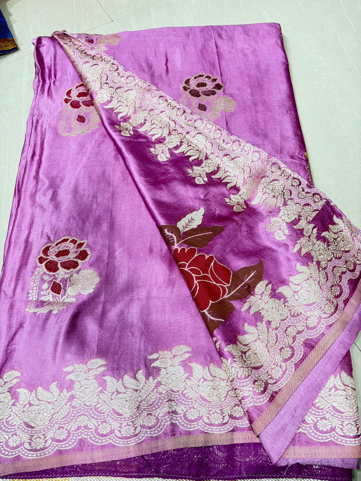 #banarassaree #netpatternblouse #mushroosilk
