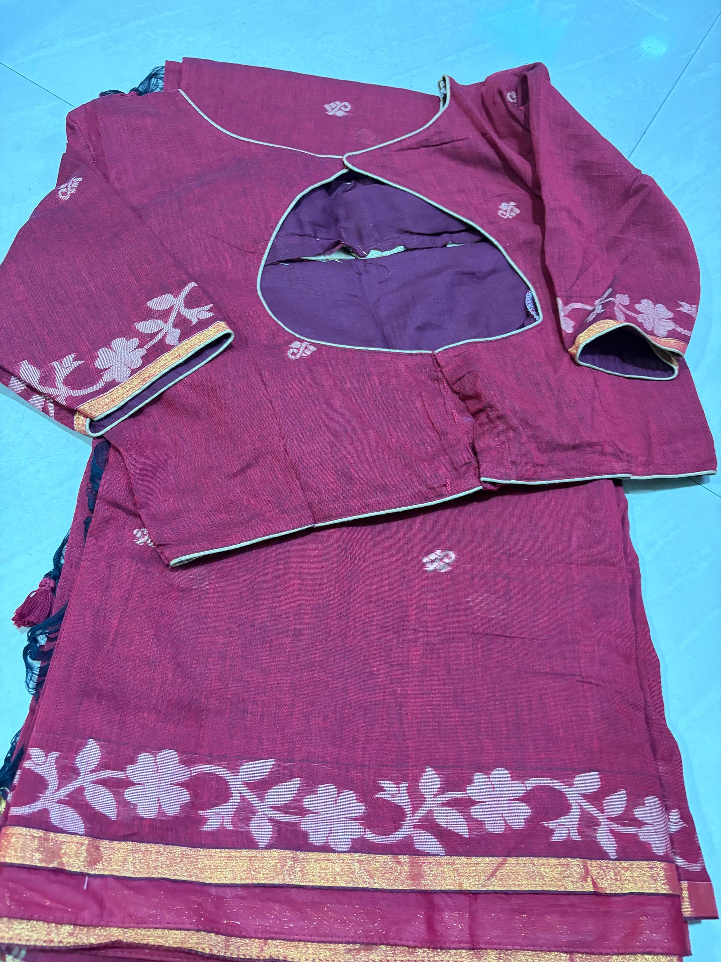 #jamdani saree #patternblouse