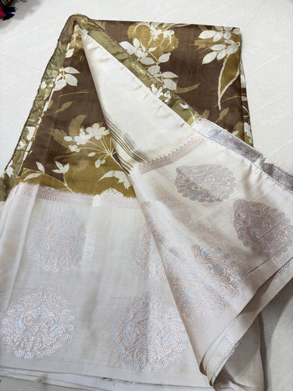 #tassursaree #softsaree #patternblouse