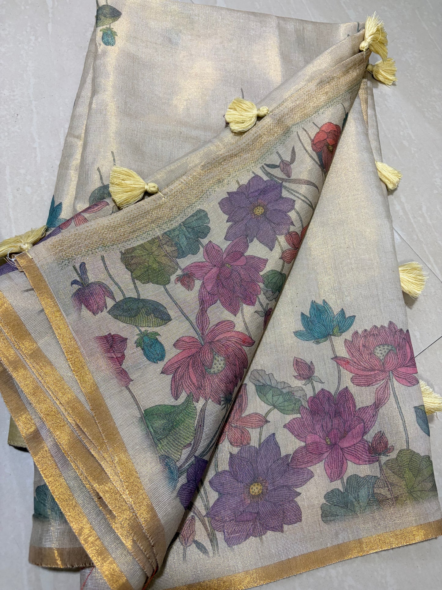 #tissue with leninsaree #patternblouse