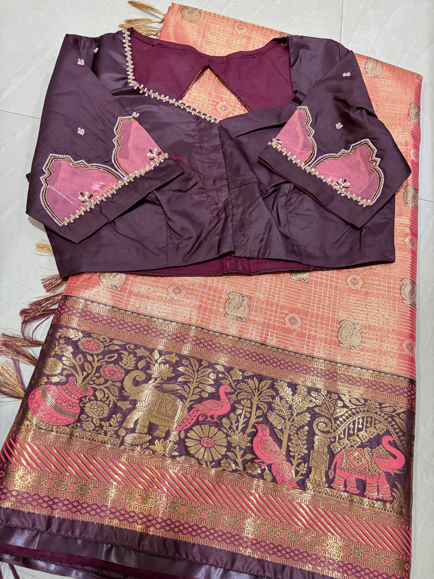 #kanchipattusaree #maggamblouse
