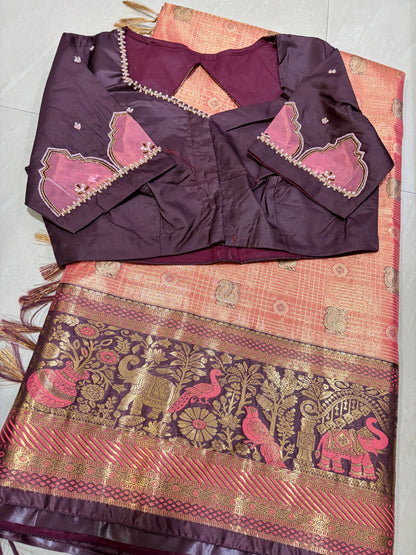 #kanchipattusaree #maggamblouse