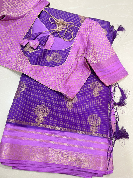 #vintagesaree #purplecolour