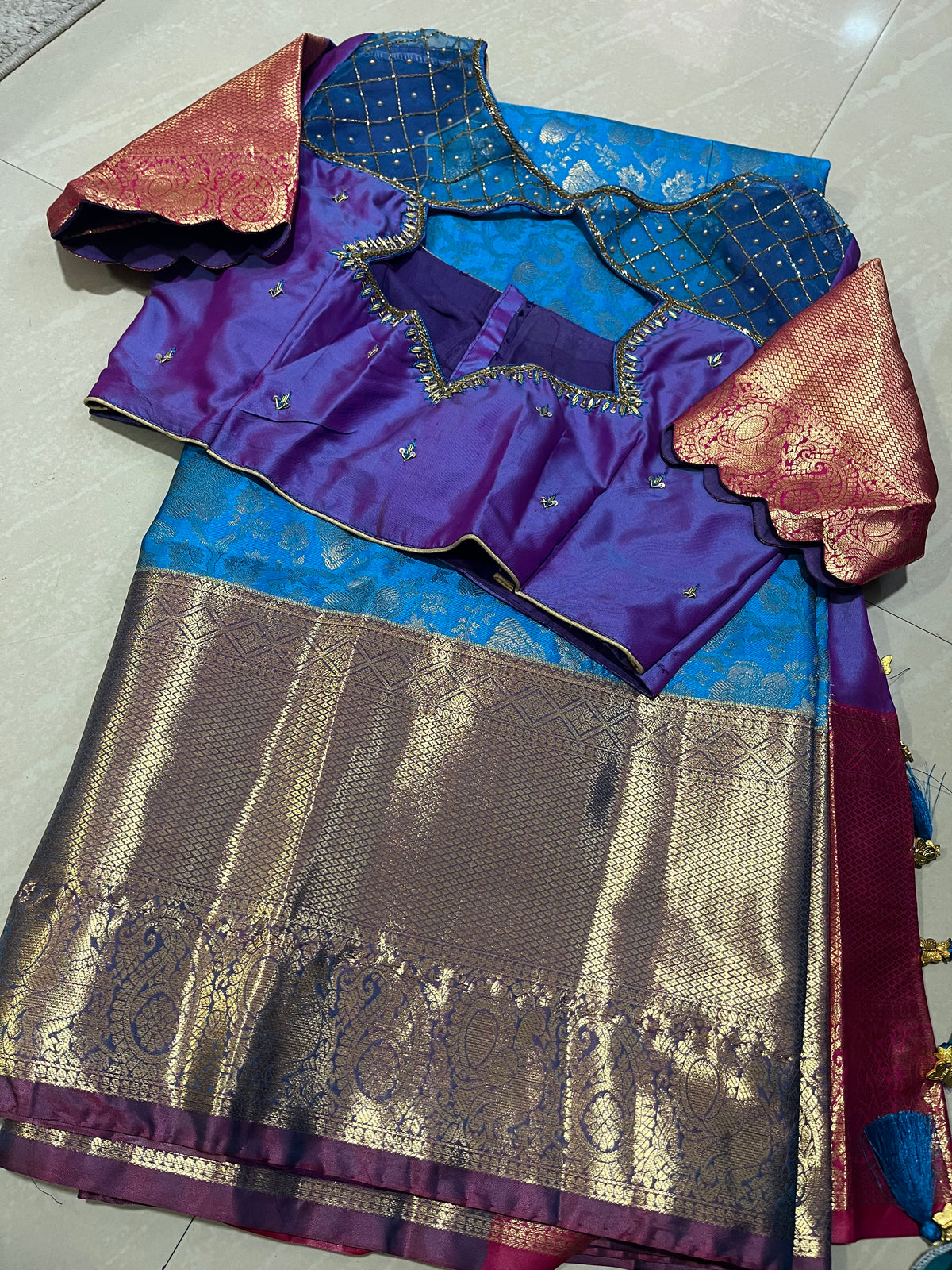 #kanchipattusaree #maggamblouse