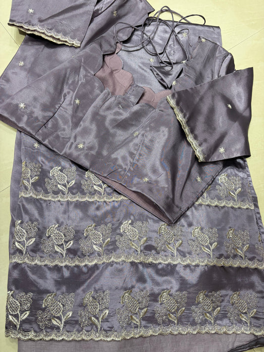 #crapesilksaree #patternblouse