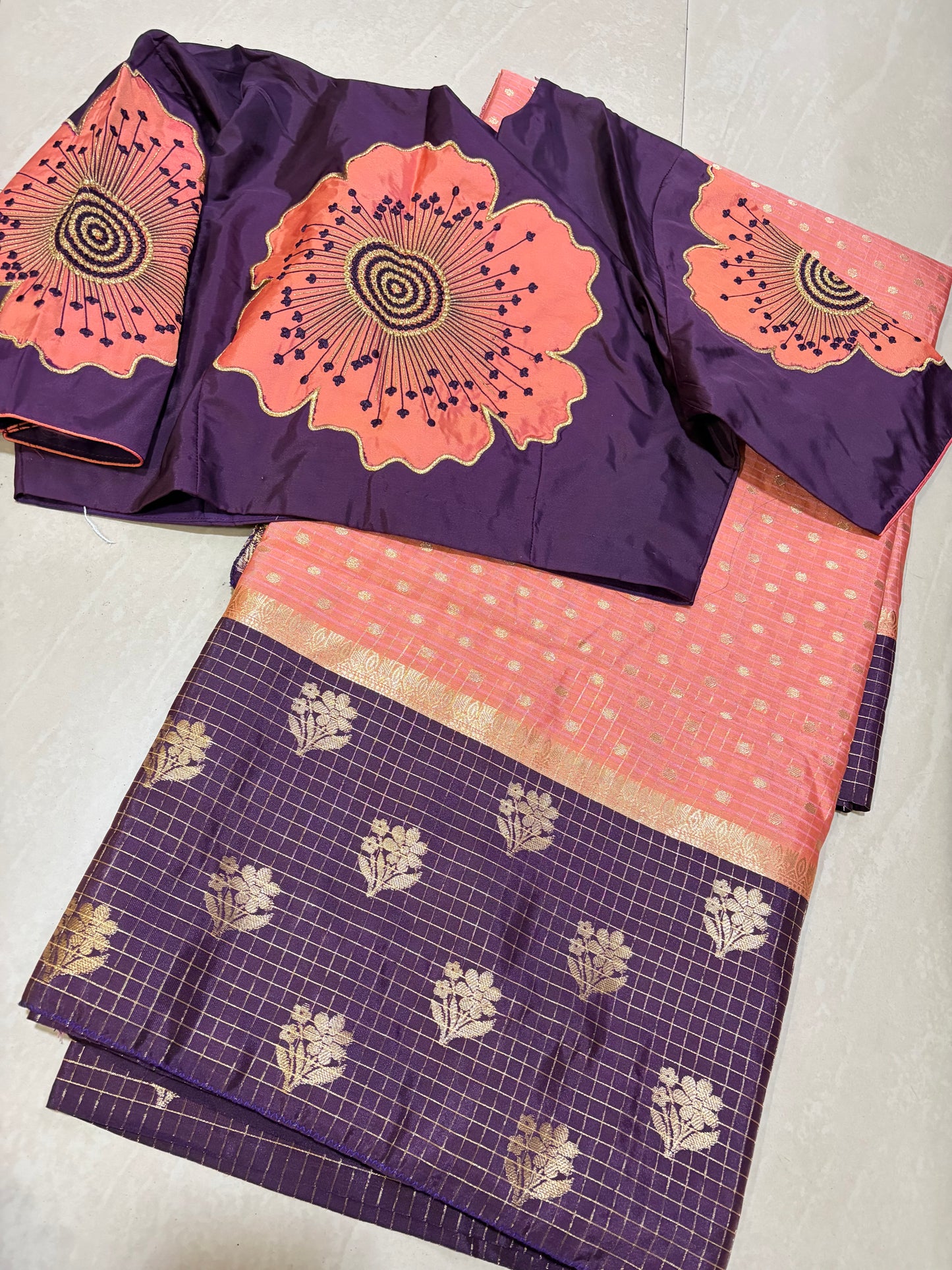 #softpattu #computerworkblouse