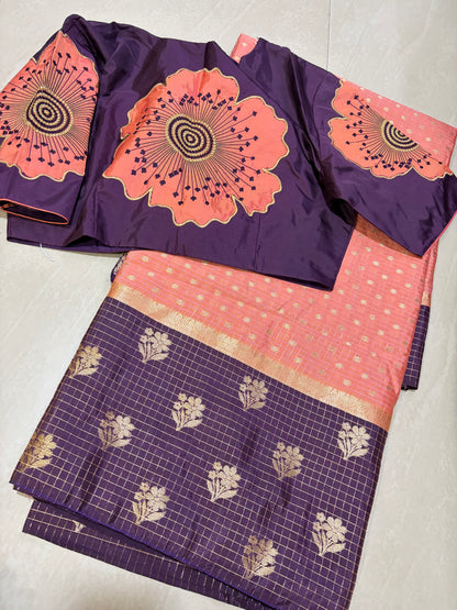 #softpattu #computerworkblouse