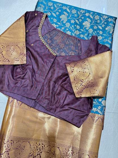 #kanchipattusaree #maggamblouse