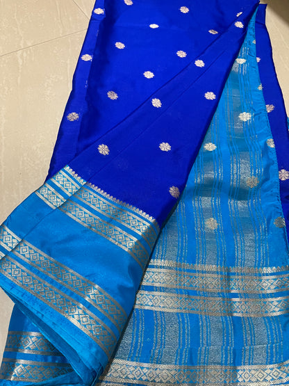 #mysoresilksaree #bluecolour