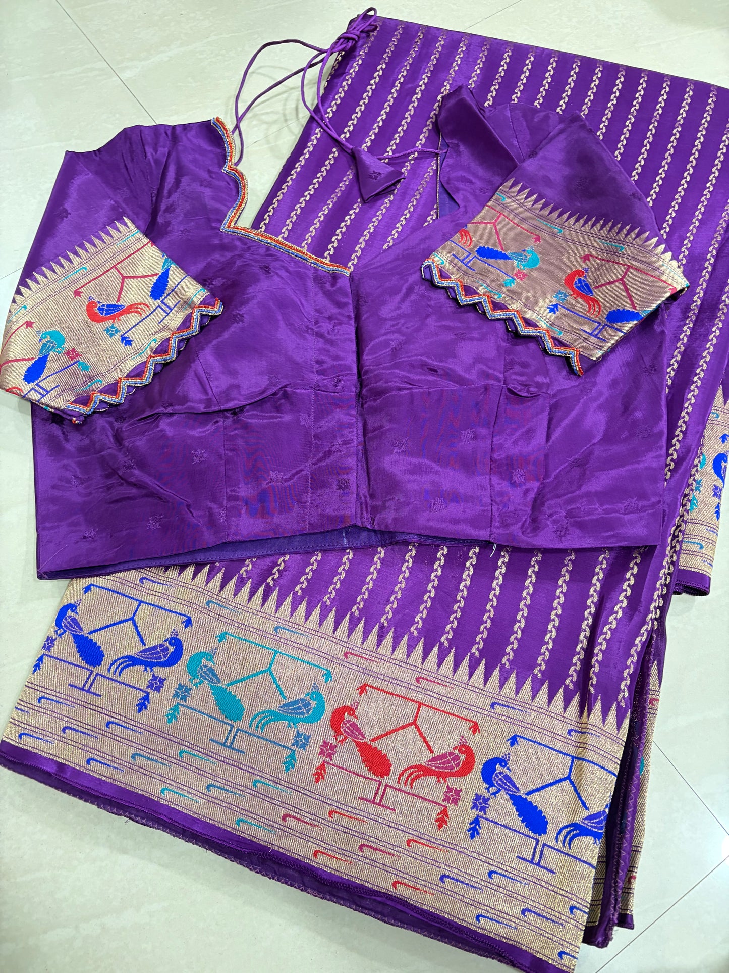 #banarasmushroosilksaree #maggamblouse