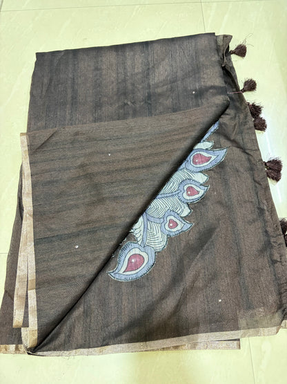 Kotasaree mirror all over saree with kalamkari pallu #deginer blouse
