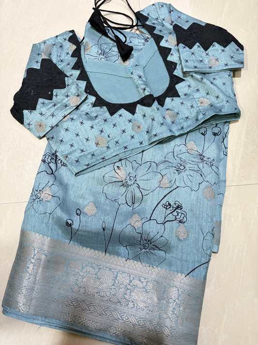 #softsilksaree #designerblouse