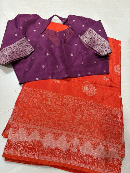 #matkasilksaree #blouse pattern
