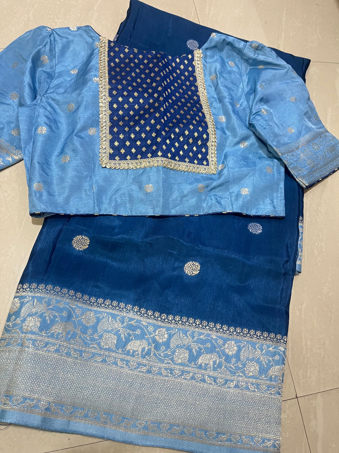 #banarasimushroosaree #patternblouse