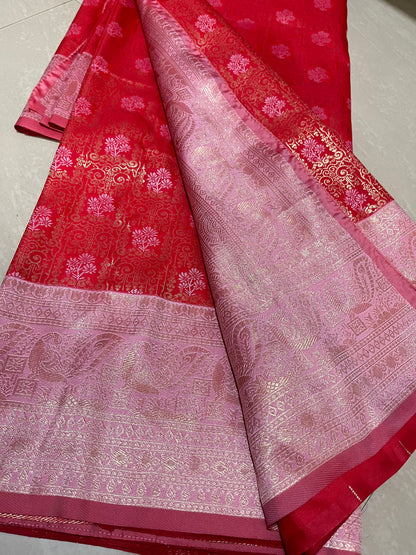 #softsilkpattu #redcolour #pattern louse