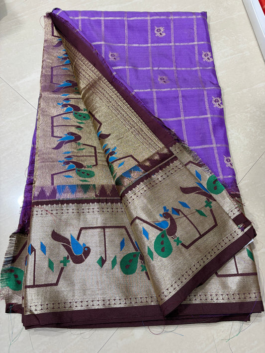 #Narayanapet pattu saree# royal violet