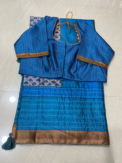 #softtussarsaree #patternblouse