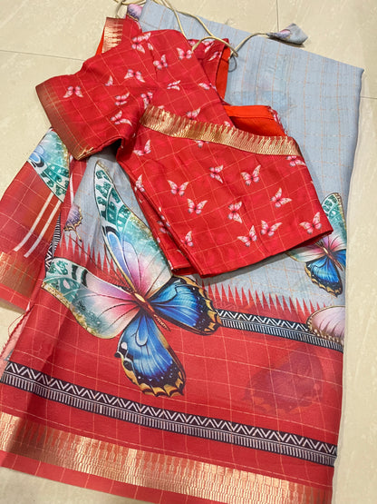 #coriageorgettesaree #butterflysaree