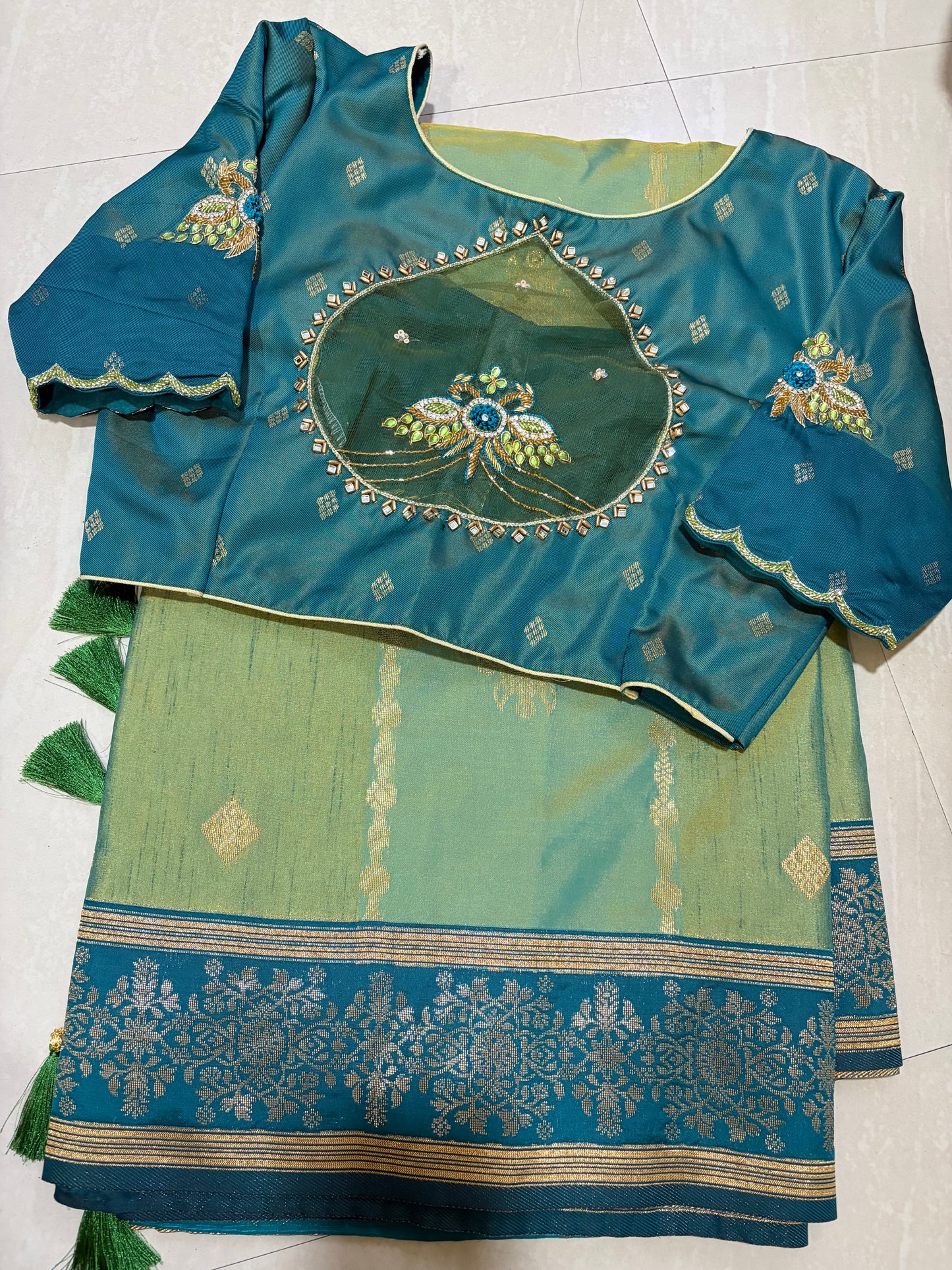 #softpattusaree #maggamwork blouse