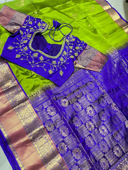 #kanchiliteweightsaree #maggamwork blouse pattern