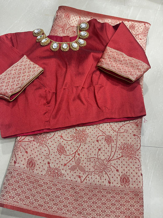 #banarassaree #maggamworkblouse