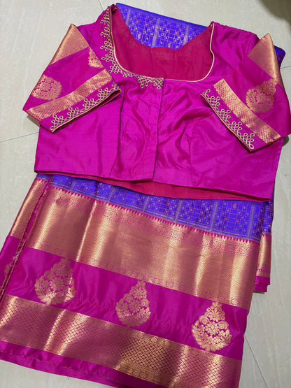 #kanchipattusaree #computerworkblouse