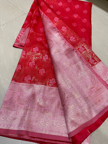 #softsilkpattu #redcolour #pattern louse