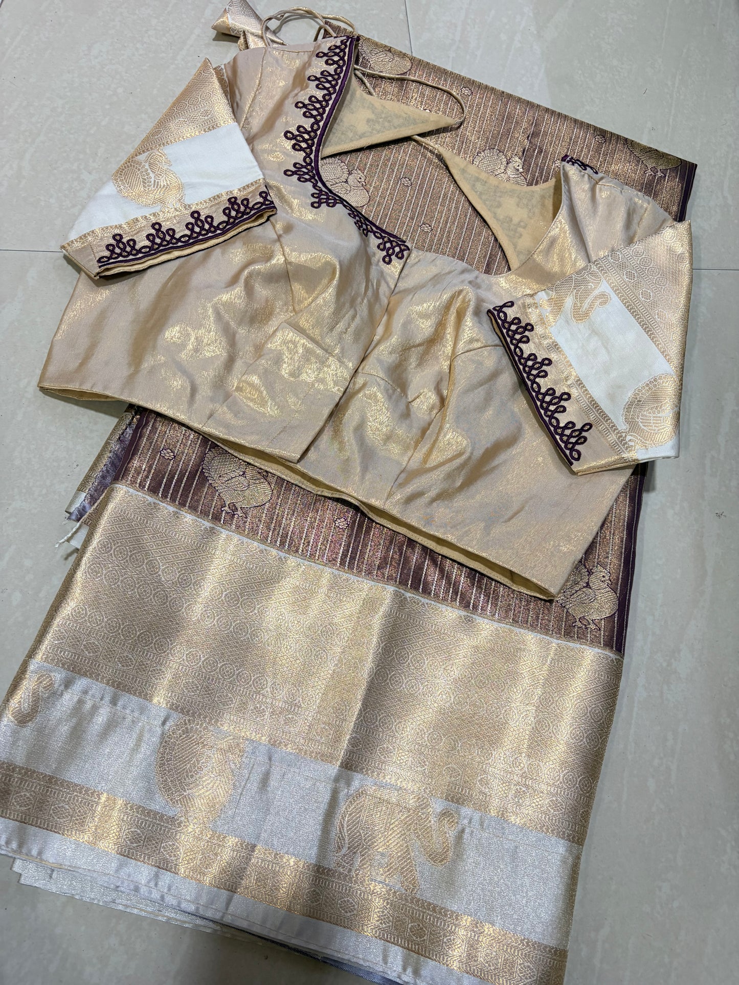 #kanchipattusaree #computerworkblouse