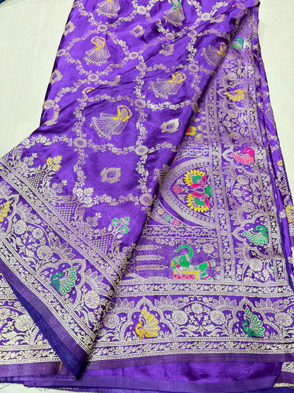 #banarasi sarees #mushroosilksaree #patternblouse
