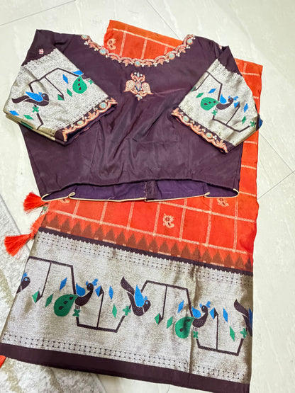 #narayanpetsaree #maggam blouse