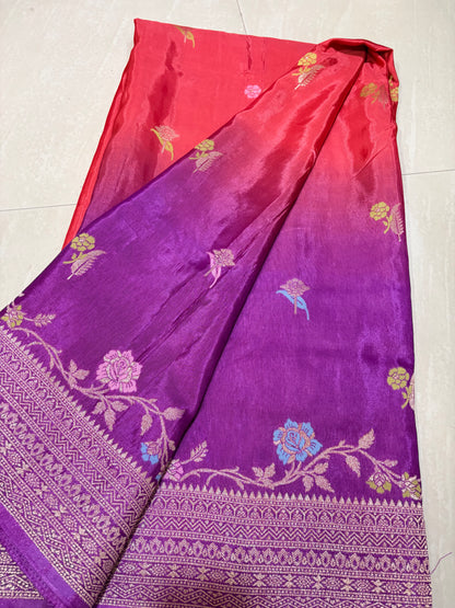 #mushroosilksaree #sareewithmaggamblouse