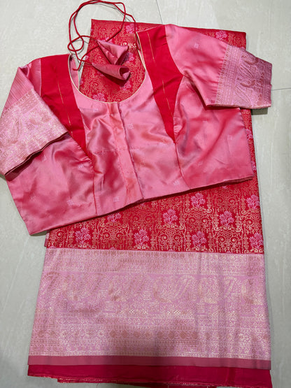 #softsilkpattu #redcolour #pattern louse