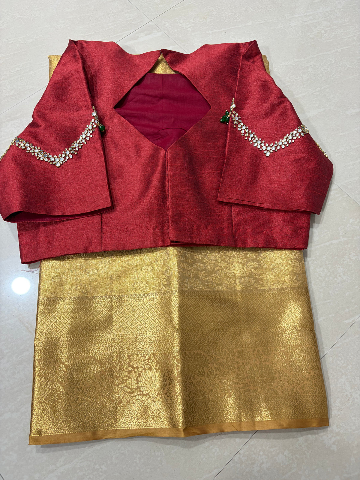 #kanchipattu saree #maggamblouse #rawsilkblouse