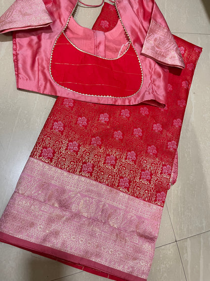 #softsilkpattu #redcolour #pattern louse