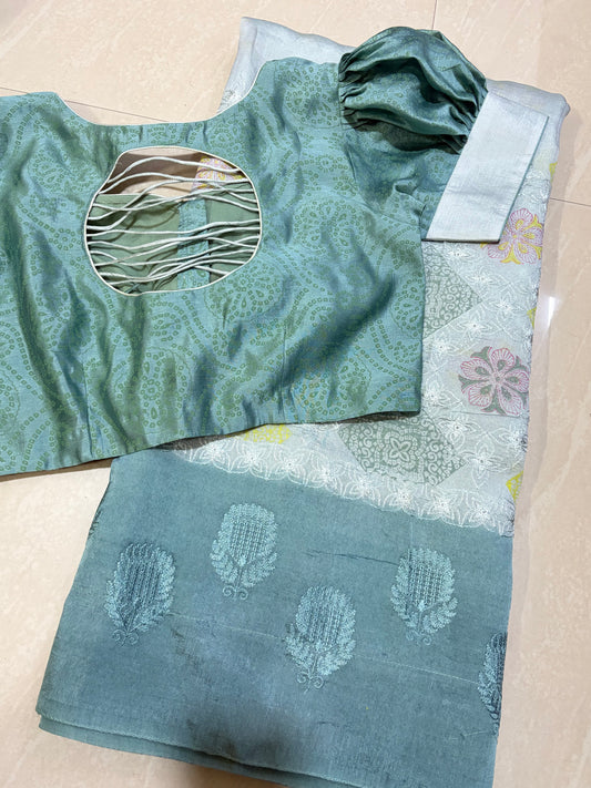 #tassarsaree #goodquality #patternblouse