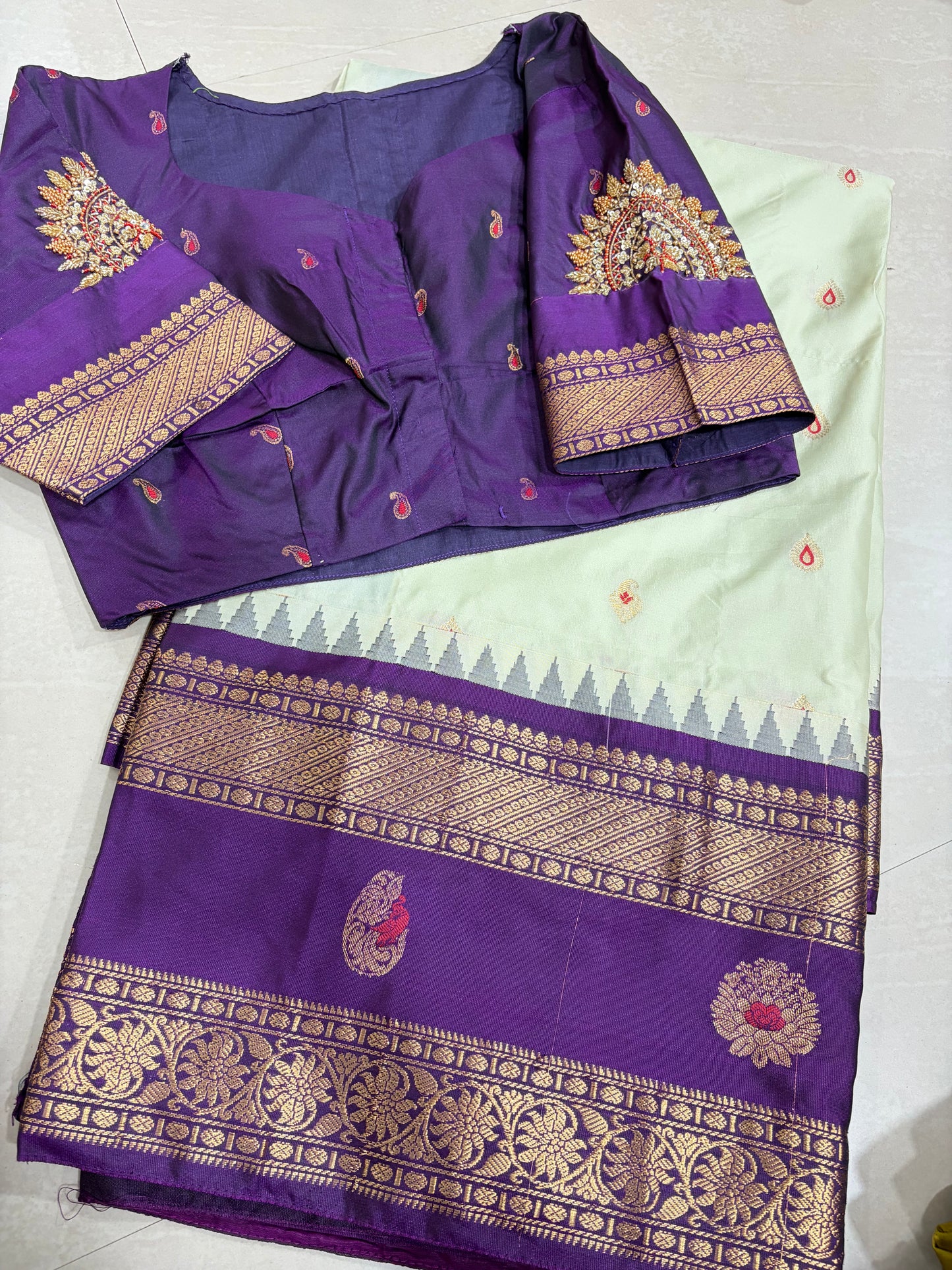 #gadwalsaree #goodquality #maggamwork withparttenblouse